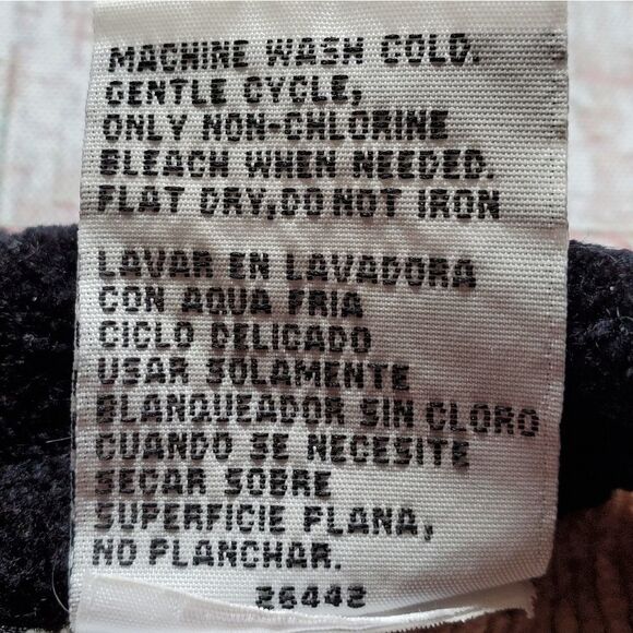 🔹️Sag Harbor Black, Cream, & Red Striped Ultra Soft Long Sleeve Sweater XLarge - Picture 9 of 9